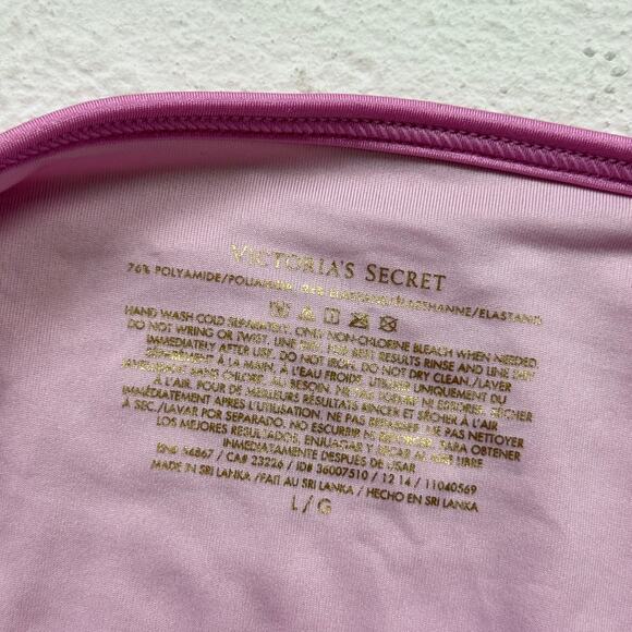 Victoria’s Secret Pink Double Strap Bikini Bottoms, Size Large - Picture 4 of 8